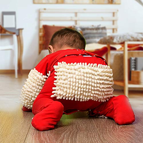 Cute Baby Mop Onesie - Funny And Functional, Perfect As A Long Sleeve Romper For Your Crawling Baby And For Use As An Everyday B