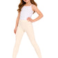 DYCA by Bodycare Girls Solid Cotton Leggings, Casual Regular Fit, Comfortable Leggings for Kids (Beige)