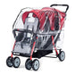 Foundations Trio Sport 3Seat Stroller Rain Cover Weather Shield, Clear