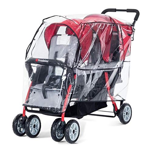 Foundations Trio Sport 3Seat Stroller Rain Cover Weather Shield, Clear