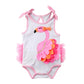 Farrubbyine8 Newborn Baby Girls Flamingo Romper Adjustable Shoulder Strap Bodysuit Outfit Clothes (12-18 Months, A)