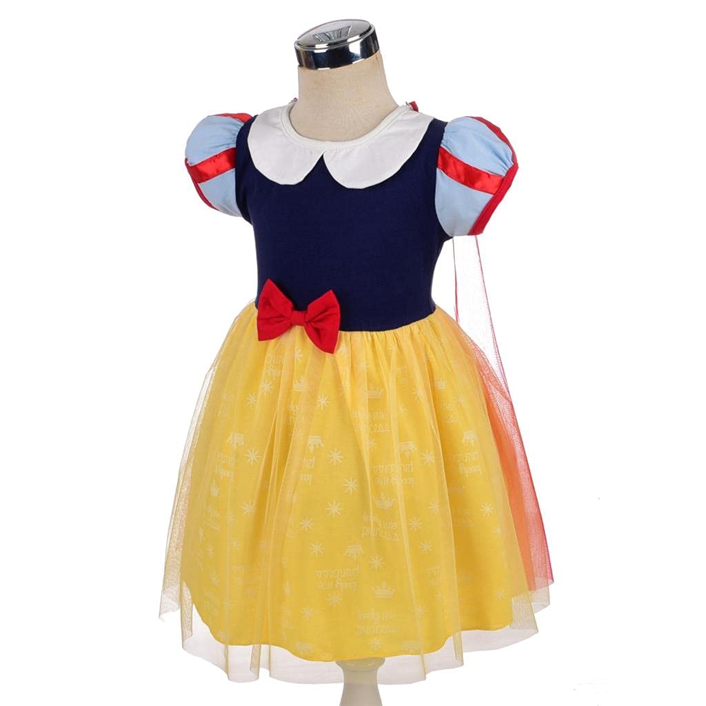 Dressy Daisy Princess Dress Up Clothes Halloween Fancy Party Tulle Skirt Summer Outfit With Cape For Toddler Girls Size 2T, Styl