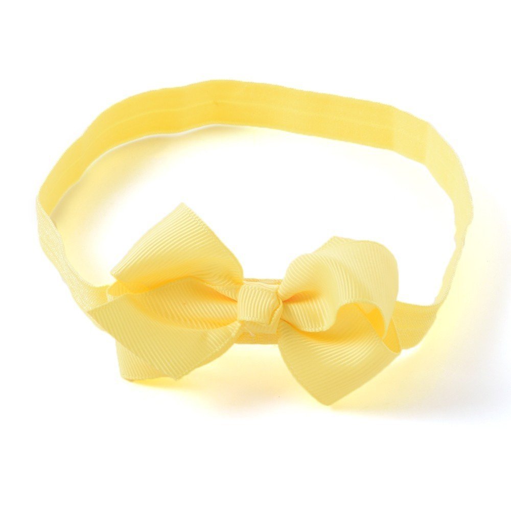 Akinoskids Gorgeous Yellow Infant Headband With A Smart Bow Knot