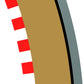 Scalextric C8239 Borders Tan Outer Radius - 22.5 Degrees