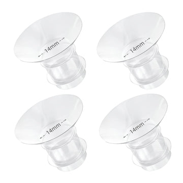 4PCS Flange Insert 14mm Compatible with Momcozy M5/M6/M9/S12 Pro/S9 Pro/V1 Pro/V2 Pro, Spectra/Medela/Elvie/NCVI/TSRETE/eufy/Lan