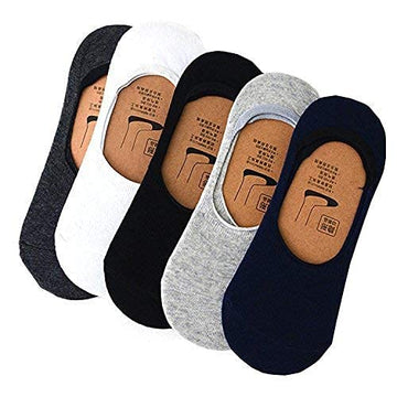 Atipriya Men & WomenS NoShow Cotton Socks (Pack Of 5)