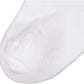 Jefferies Socks Baby Girls Unisex Newborn Seamless Sport Half Cushion Low Cut 6 Pack, White, 0-3 Months Us