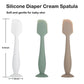 3-Pack Baby Diaper Cream Spatula - Rash Cream Applicator For Butt Paste - Brush For Newborn Essentials (C)