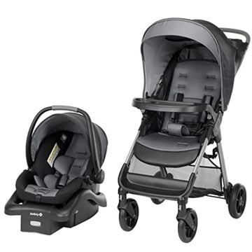 Safety 1St Smooth Ride Qcm Travel System, Fast, 1-Hand Lift To Fold, High Street
