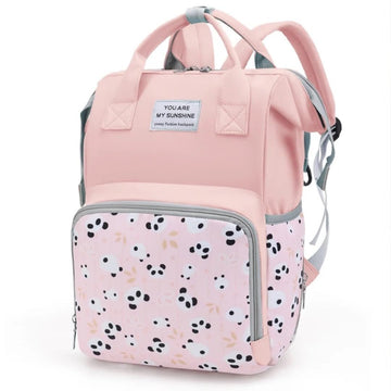 Maryas Small Diaper Bag - Pink Diaper Backpack For Moms & Girls - Waterproof Baby Bag With Insulated Pockets & Stroller Straps