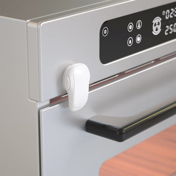 Safelon 1 Pcs Baby Safety Oven Door Lock, Double Button Oven Lock For Kitchen Safety (White)