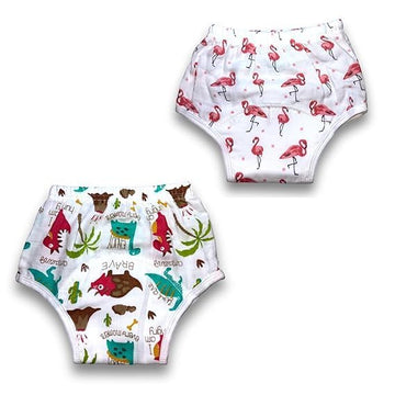Smile Baby UnisexBaby Muslin Cotton Padded Underwear/Potty Training Pant Pack Of 2. *(Print Design As Per The Availability)* (1
