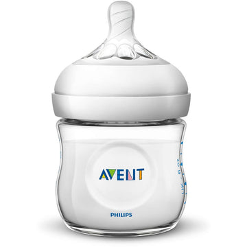 Philips Avent Natural Baby Bottle, Scf010/37, Clear, 4 Ounce (Pack Of 3)