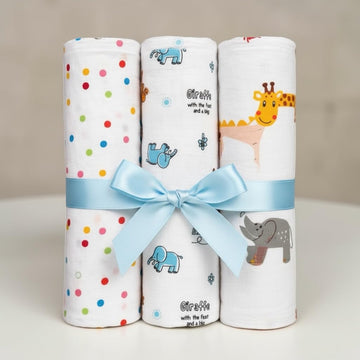 Beta Beti 100% Cotton Muslin Baby Swaddle Blanket for New Born | Ultra Soft, Breathable & Lightweight Baby Wrap | Skin Friendly 