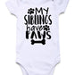 Funnycokid Baby Announcement Bodysuit My Siblings Have Paws Jumpsuit Pregnancy Romper White Babe Boy Girl Shower Gift Newborn Un
