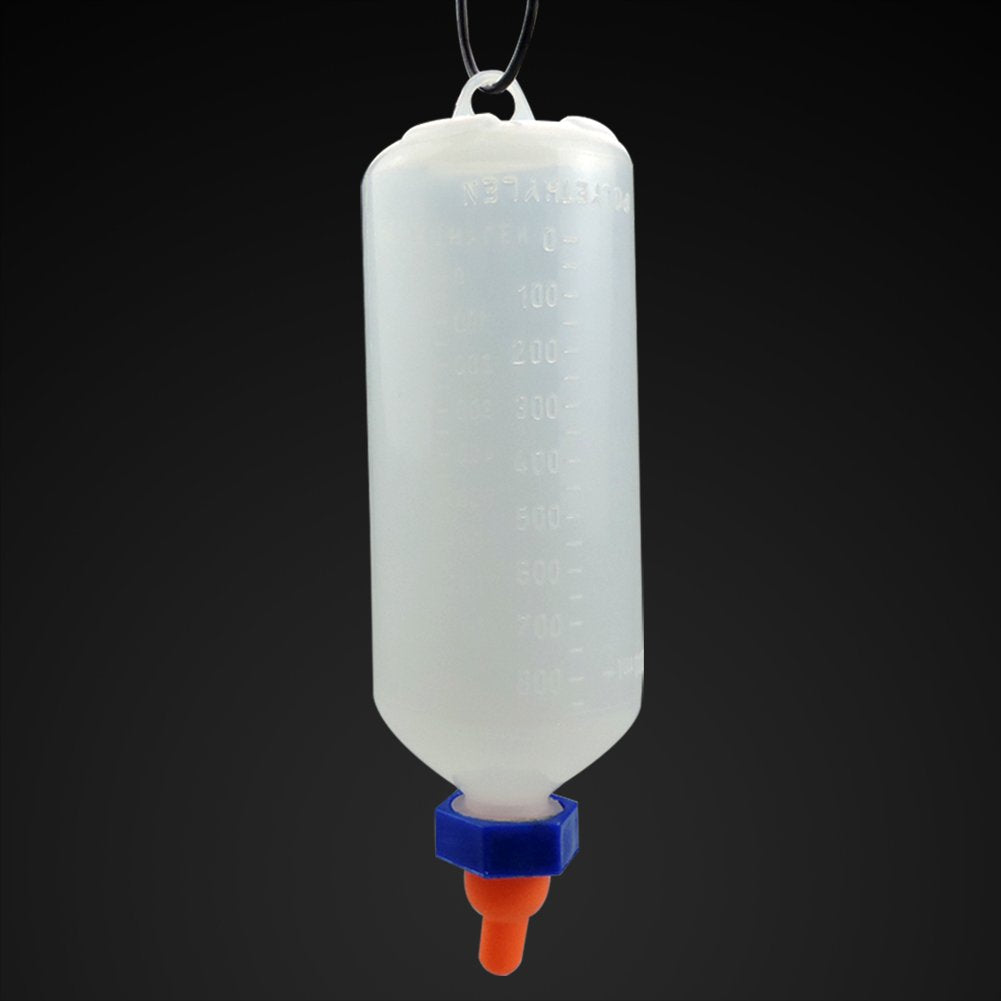 Calf Milk Feeder Bottle With Nipple Sheep Lamb Bottle Holder 1 Quart Screw Set Milking Feeding Replacement By Livestocktool
