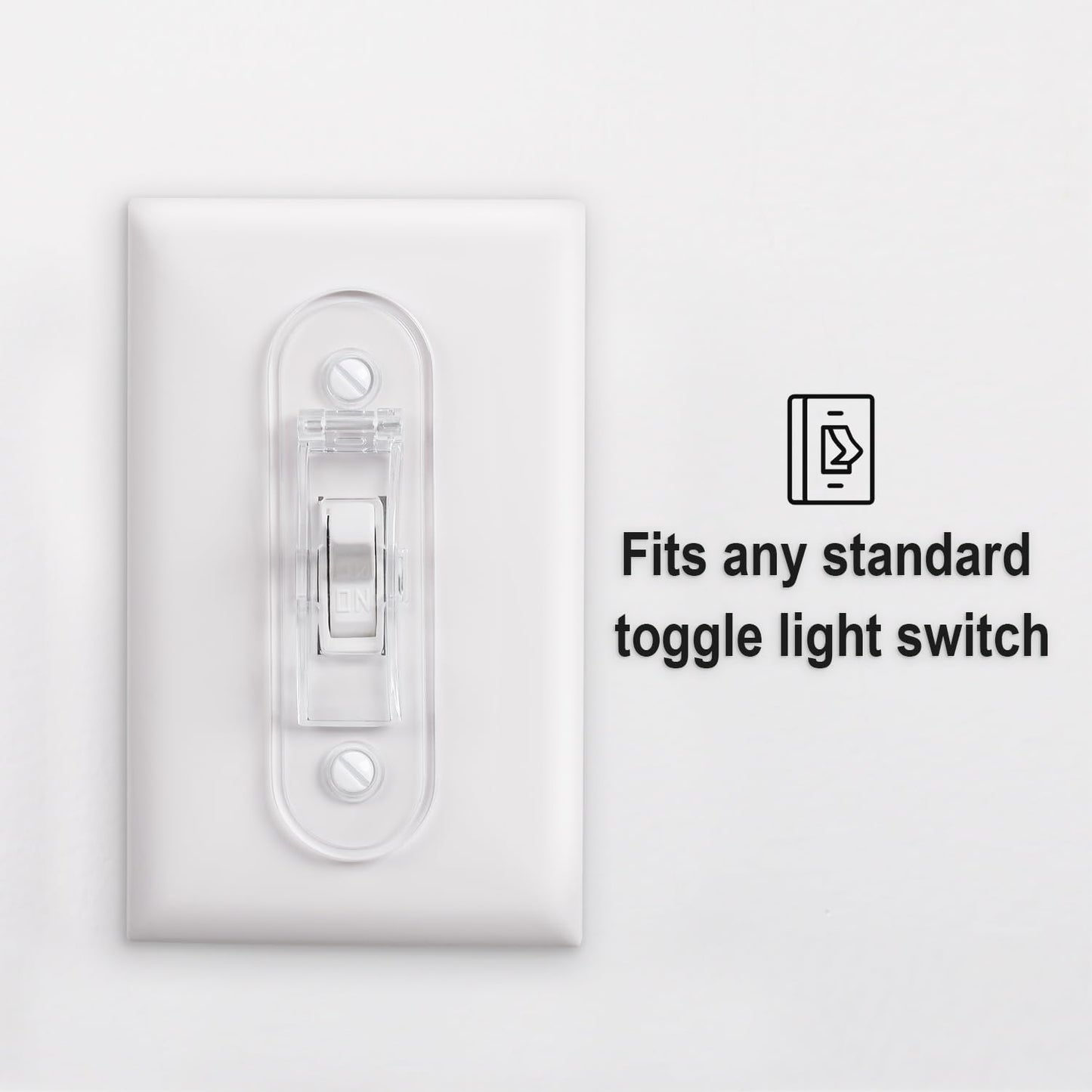 Wall Switch Guard, Childproof Light Switch Cover Guard | Toggle Style | Light Switch Protection | Lock Toggle Switch In On Or Of