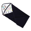The Mom Store Baby Hooded Towel Blanket for New Born 03 Months | Safe, Soft, and Comfortable | Trendy Hooded Towel for Baby Boy