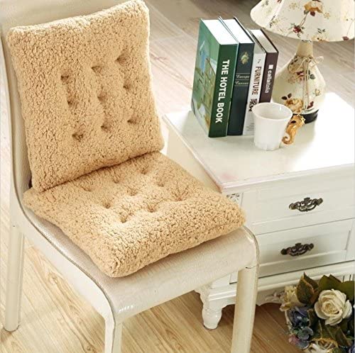 UBERSWEET Beige, 50x50cm1Piece Solid Color Berber Seat Cushion for Kitchen Chair Cushions for Bay Window Cushion Machine Washab