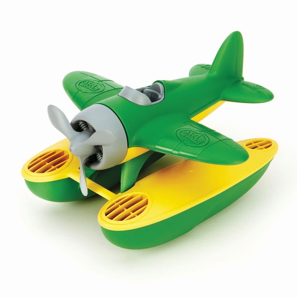 Green Toys Seaplane in Green Color - BPA Free, Phthalate Free Floatplane for Improving Pincers Grip. Toys and Games ,9 x 9.5 x 6