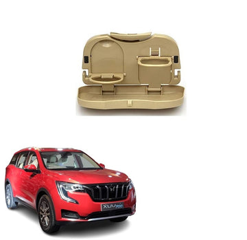 Stylish Foldable Compact Car Back Seat Tray for Food/Drinks/Cup/Bottle Holder Universal Pack of 1 Suitable for Mahindra XUV700