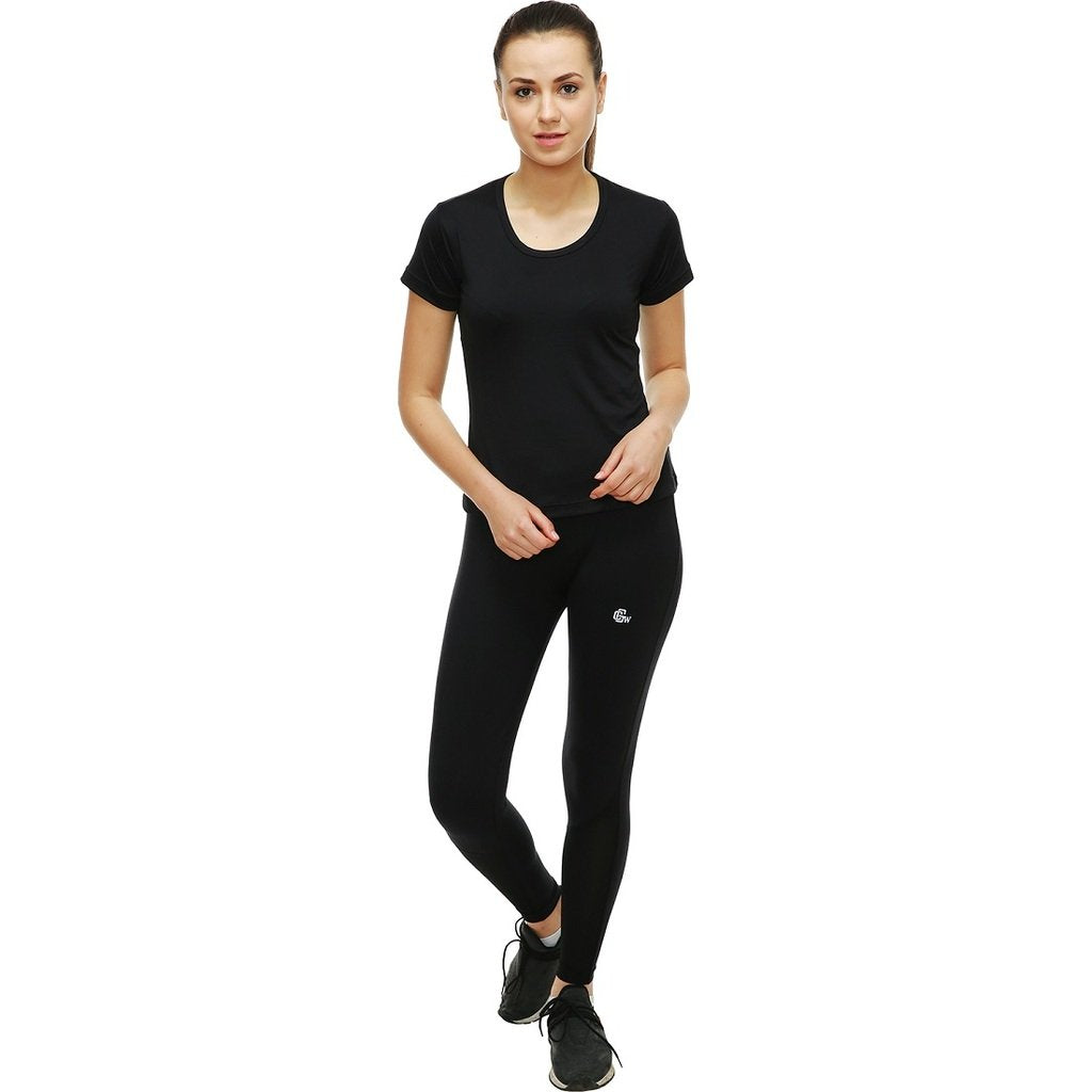 Girls Stylish Super Stretch Dryfit Workout WEAR SizeS Black