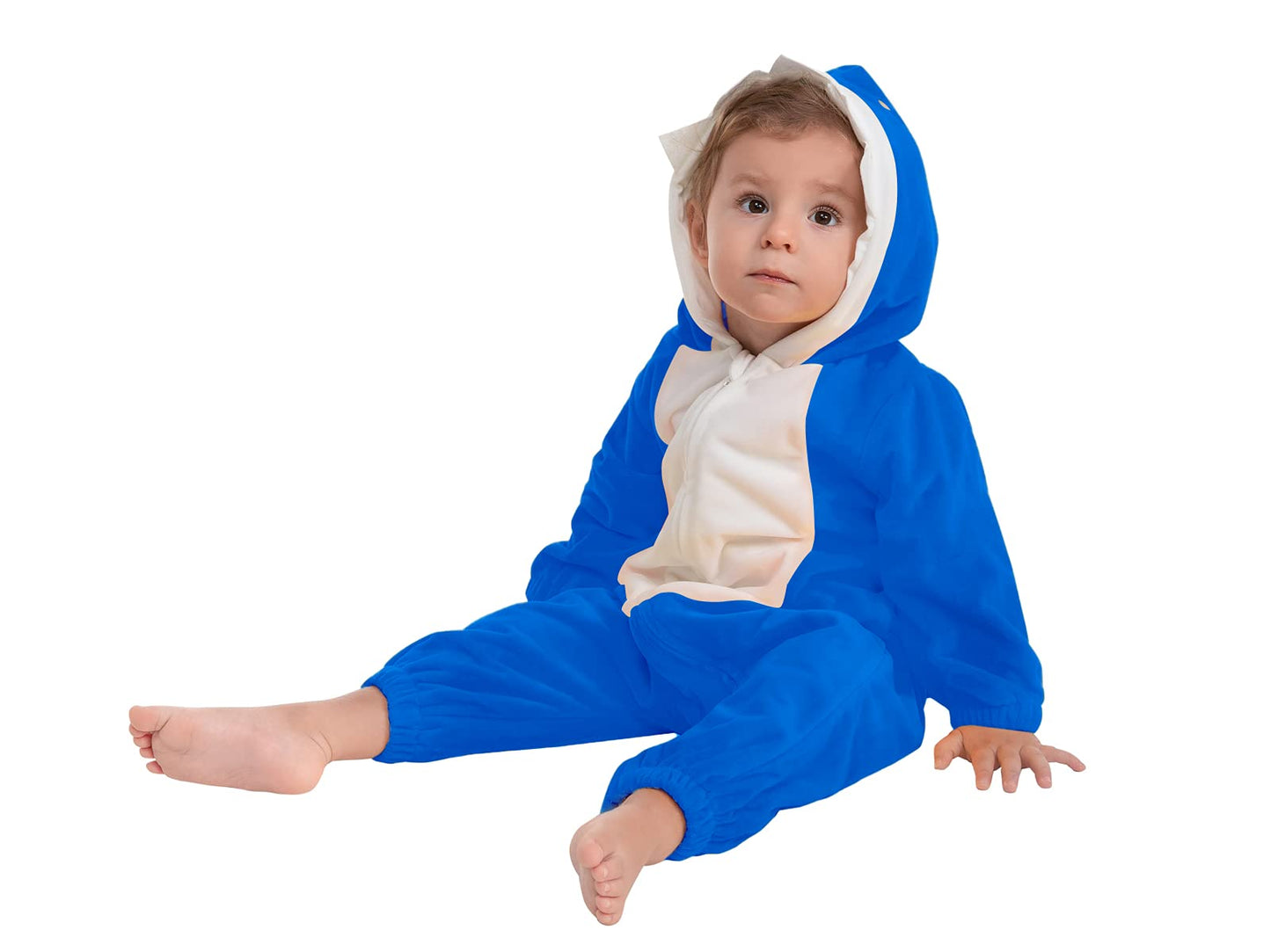 Hsctek Shark Baby Costume, Shark Baby Infant Costume For Boys Girls, Baby Halloween Costume For Toddler Newborn Blue, 6-9Months