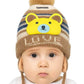 Yanwenx Kids Boys & Girls Winter Beanie With Earflaps | Warm Knit Cap With Cute Design For Toddlers & Children_Beige