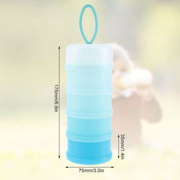 2 Pcs 4 Layers Baby Milk Powder Dispenser, Milk Powder Pots, Formula Dispenser Portable Milk Powder Formula Dispenser Container