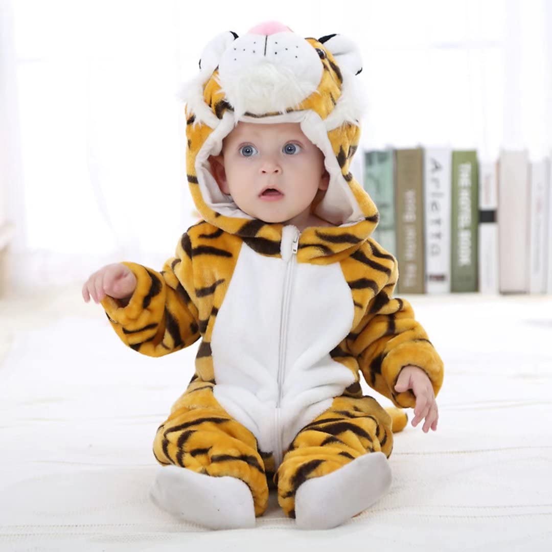 Baby Tiger Costumes Unisex Toddler Outfit Halloween Dress Up Romper 12-18 Months