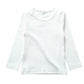 Kisbini Unisex Girls 100% Cotton Long Sleeve T-Shirt Top Tees White 12 Months