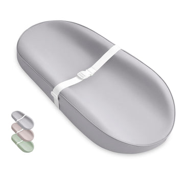 Blissful Diary Vegan Leather Baby Changing Pad with Waterproof & Wipe-Clean PU Cover, Avocado Size Cozy Diaper Changing Pad for 