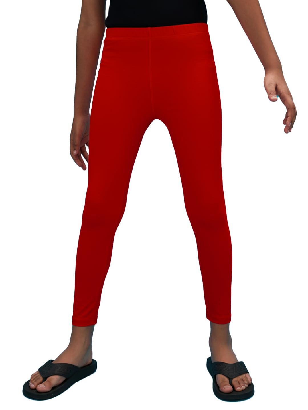 LYCOT Plain Full Tight: Comfortable Compression for Active Lifestyles (in, Age, 2 Years, 3 Years, Red)