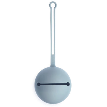 mushie Silicone Pacifier Holder Case (Powder Blue)