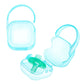 Laneyli Pacifier Case Pacifier Holder Case Pacifier Clip Binky Holder Case Pacifier Box Pacifier Accessories 2 Pack Blue Hook De