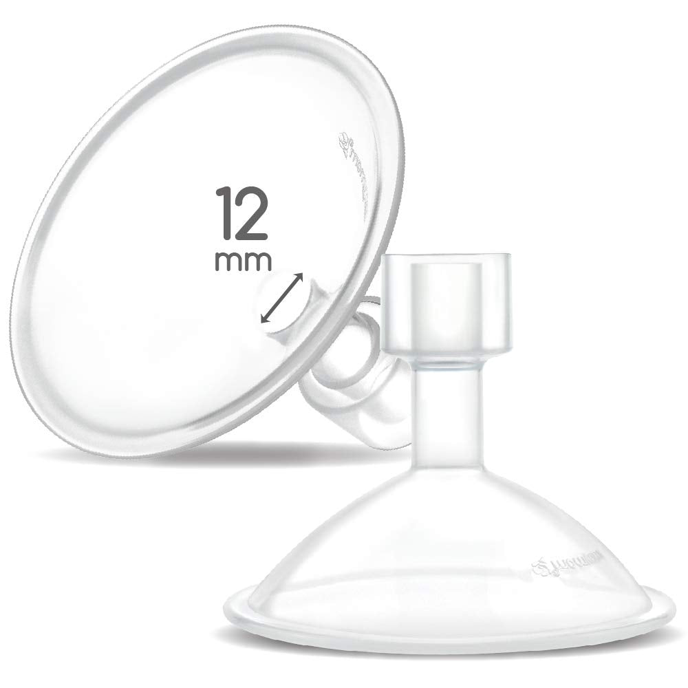 Maymom Myfit Crater Series 12Mm Two-Piece Design Small Breastshield Compatible With Medela Breast Pumps; Not Original Medela Pum