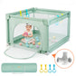 COMOMY Playpens for Babies and Toddlers, 79x63 Baby Playard Extra Large, Safe and Non-Slip Baby Fence, Full Mesh Design, Indoor 