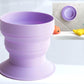 Tubbycup Baby Bath Rinse Cup, Collapsible & Convenient Space Saving Bath Cup With Suction Base, Sticks To Tub Or Tile. Soft, Fle