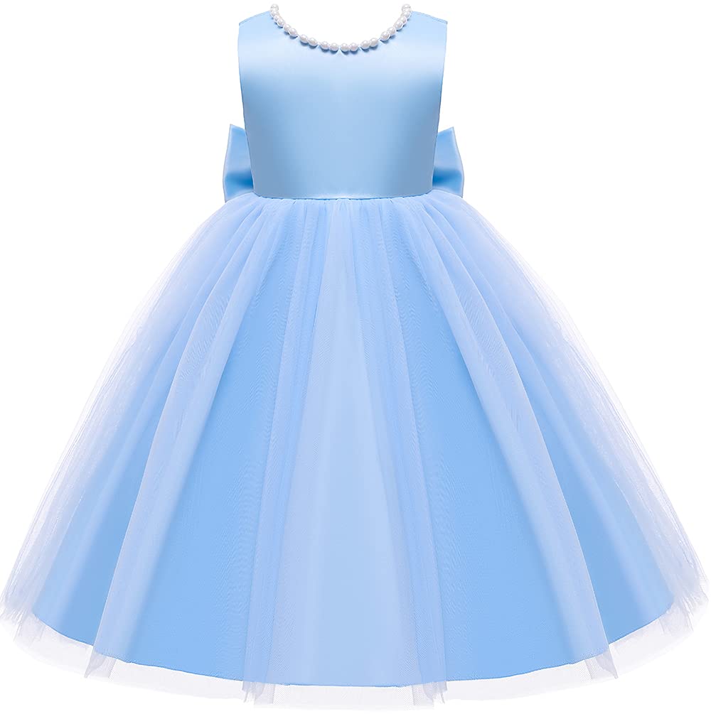 Baby Girl Party Wedding Easter Dress, Sleeveless Floor Length Tutu Tulle Dance Gown 1St Birthday 12-18Months