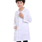 Toptie Kids Lab Coat For School Scientists Halloween Costume-White-10/12