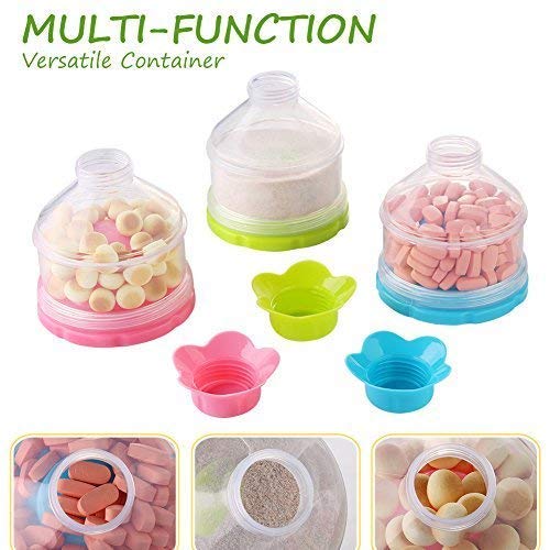Accmor Baby Formula Dispenser, Non-Spill Stackable Formula Dispenser On The Go, Baby & Kids Snack Containers, Formula Container