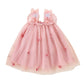 Hopscotch Girls Sequin Butterfly Ruffle Strap Dress In Peach Color For Age (912 Months)