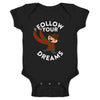 Funny Horror Infant Bodysuit Follow Your Dreams Costume for Babies Black 18M