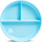 Munchkin Stay Put Suction Plate with Divider, BPA Free, Blue, Pack of 1
