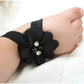 Ld Dress Baby Girl Foot Flower + Headband (Black)