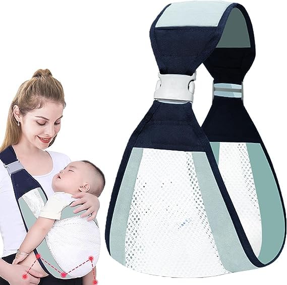Whixant Baby Carrier Newborn to Toddler, Ergonomic 3D Mesh Baby Wraps Carrier, Adjustable Baby Sling, Lightweight Breathable Bab