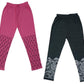 Girls Cotton Printed Capri 3/4th Leggings (Pack of 2) Multicolor45