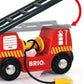 BRIO 33833 World Central Fire Station - Interactive Toy Set with Fire Truck and Accessories | Light and Sound Features | Compati
