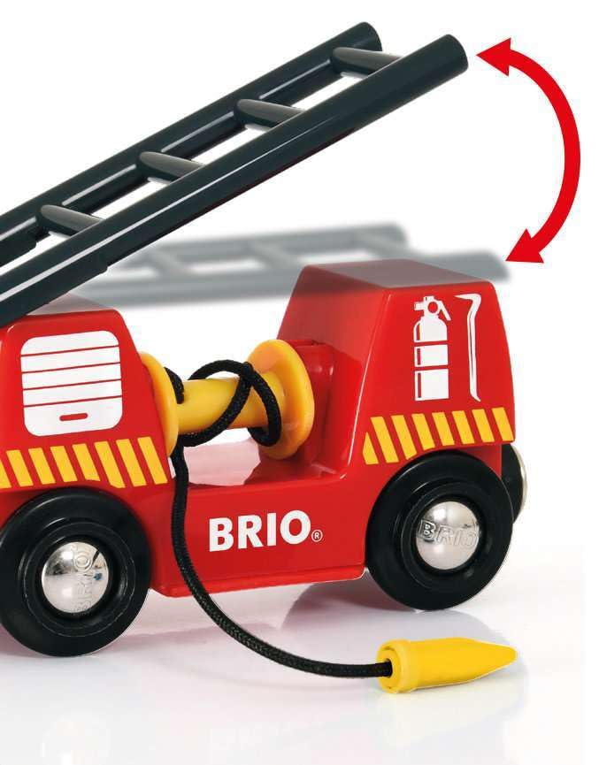 BRIO 33833 World Central Fire Station - Interactive Toy Set with Fire Truck and Accessories | Light and Sound Features | Compati