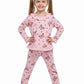 Niknod Kids Nightwear Baby Girl Full Sleeves Night Suit Set | Cotton Hosiery Sleepwear Dress with Pajama | Soft Printed Nightclo